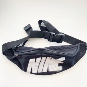 NIKE Black Unisex Heritage Rebel Graffiti Belt Bag 90’s Streetwear